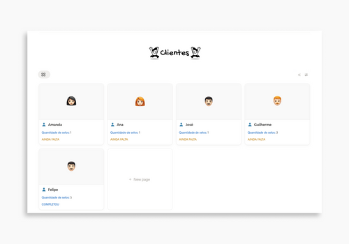 CARTÃO FIDELIDADE - NOTION