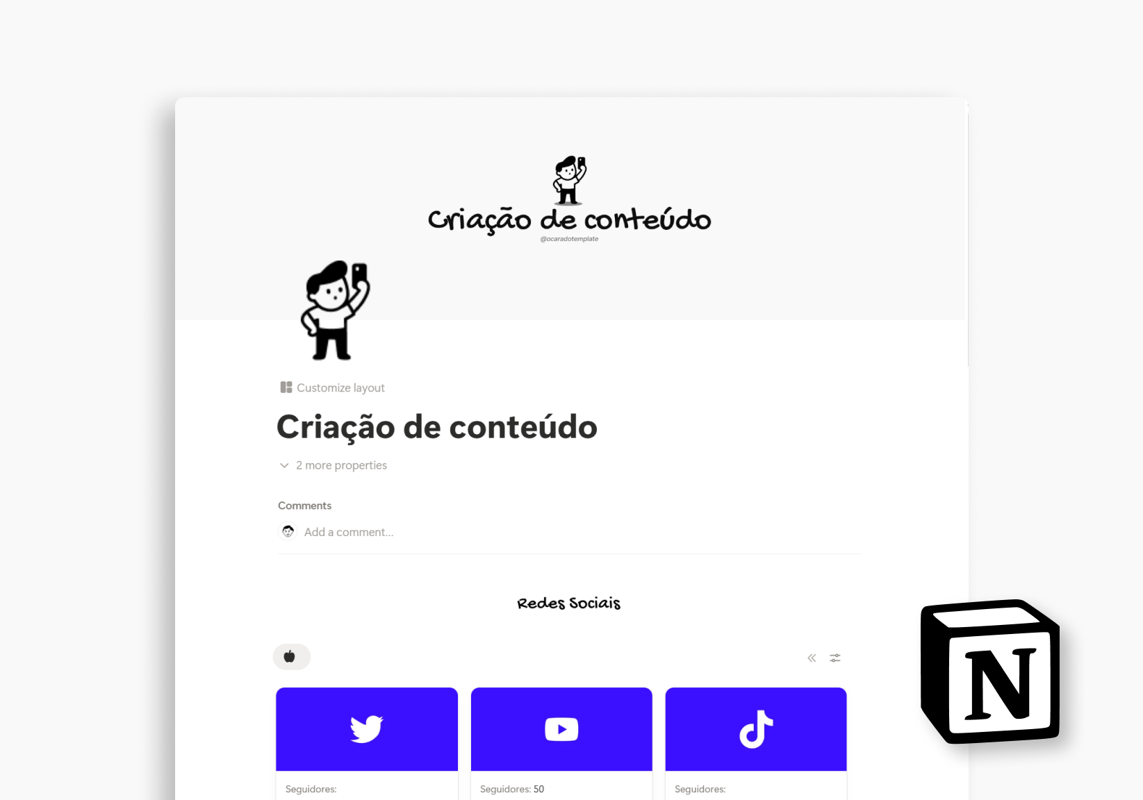 CRIAÇÃO DE CONTEÚDO - NOTION