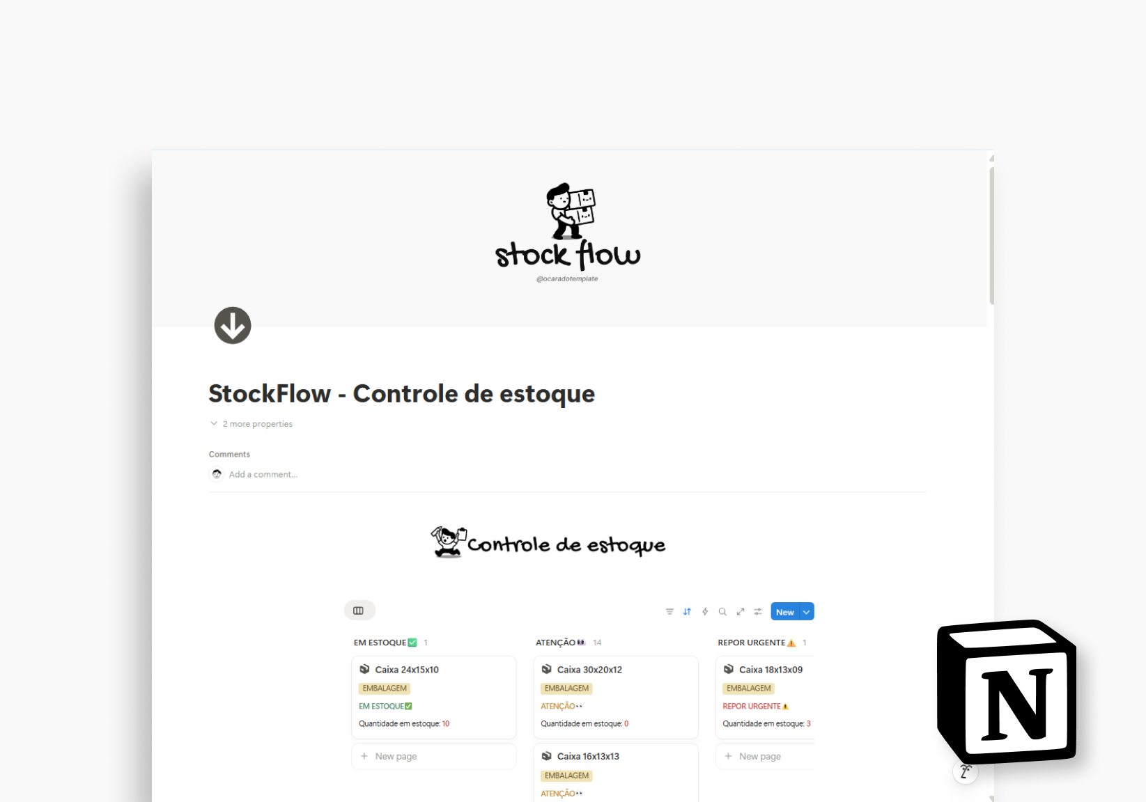 STOCK FLOW - NOTION