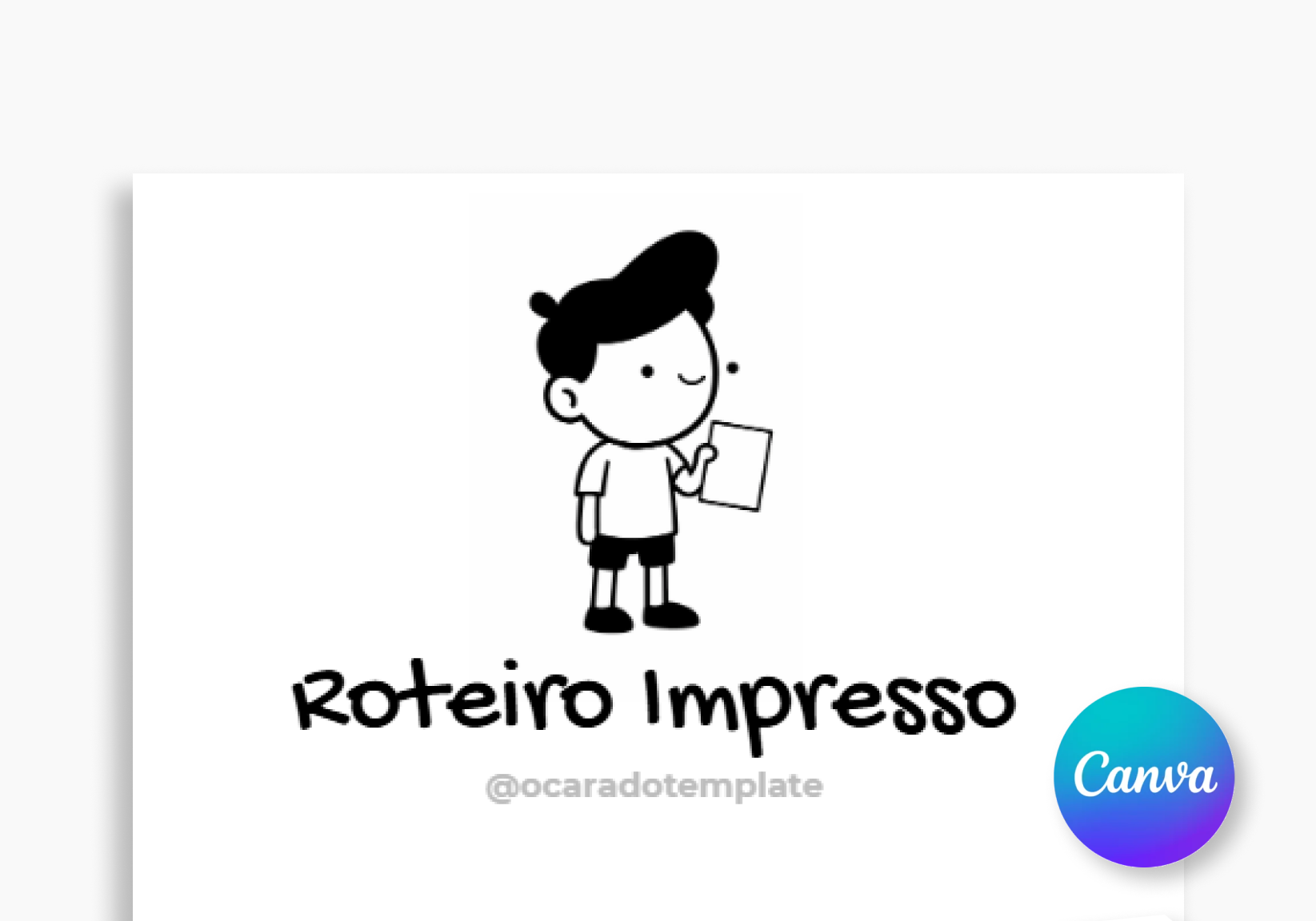 ROTEIRO IMPRESSO - CANVA