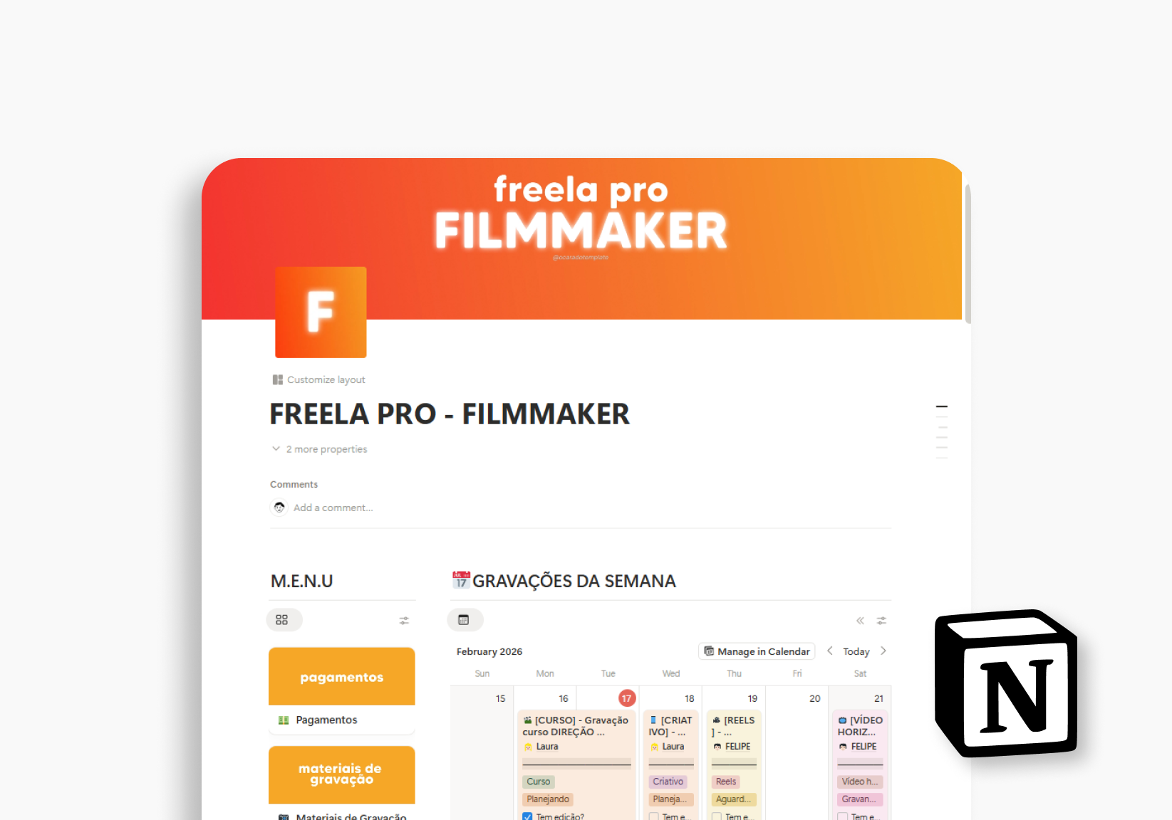 FREELA PRO - FILMMAKER - NOTION